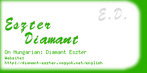 eszter diamant business card